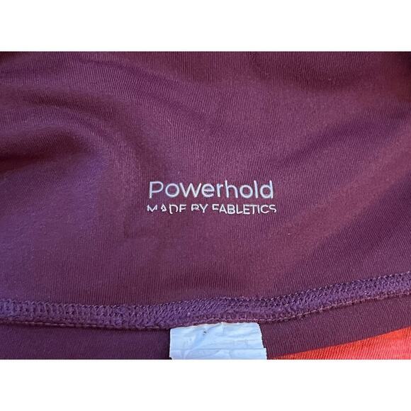 Fabletics women's powerhold athletic leggings. Purple. Size Small. Pocket. Mesh - Picture 5 of 7